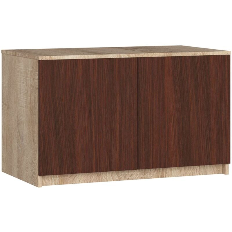 foto del prodotto akord sopralzo per armadio s90 sonoma quercia 90 cm 2 ante inserto frontale weng 90x51x55 cm