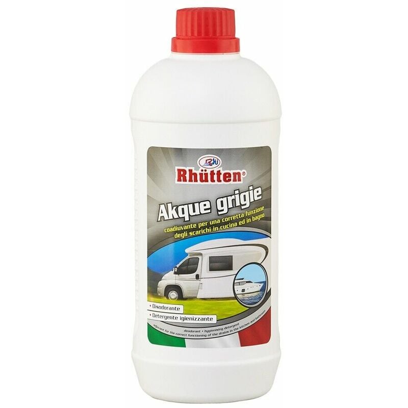 foto del prodotto akque grigie camper rhutten sanificante detergente igienizzante disodorante 1 lt