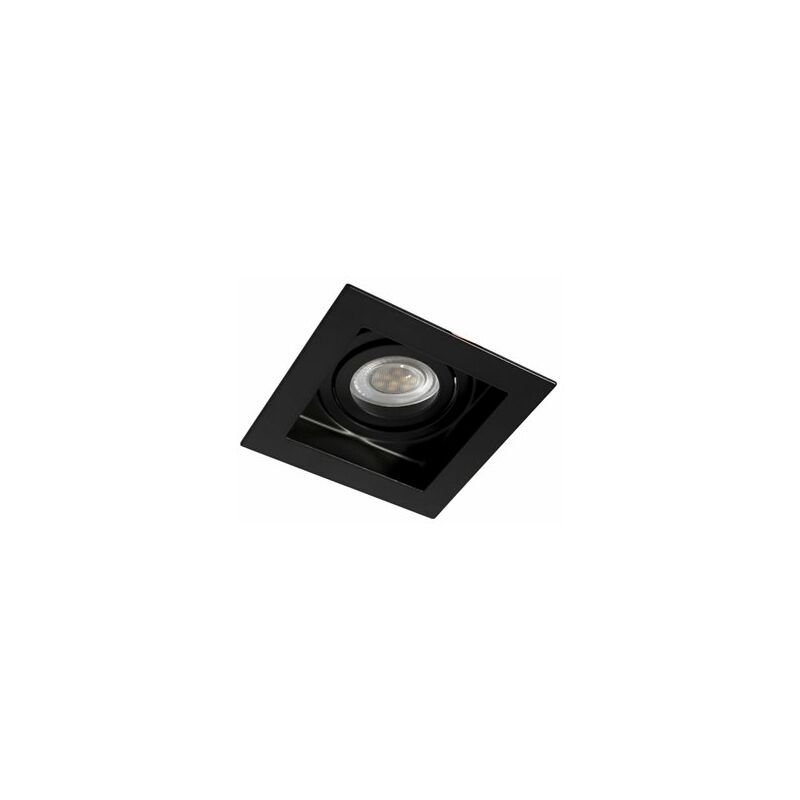 foto del prodotto akrah anello da incasso quadrato nero 10x10cm