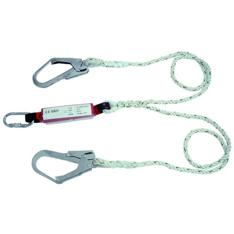 foto del prodotto akrobat ak351 corde per cinture di sicurezza 2 ganci moschettone 2m en355