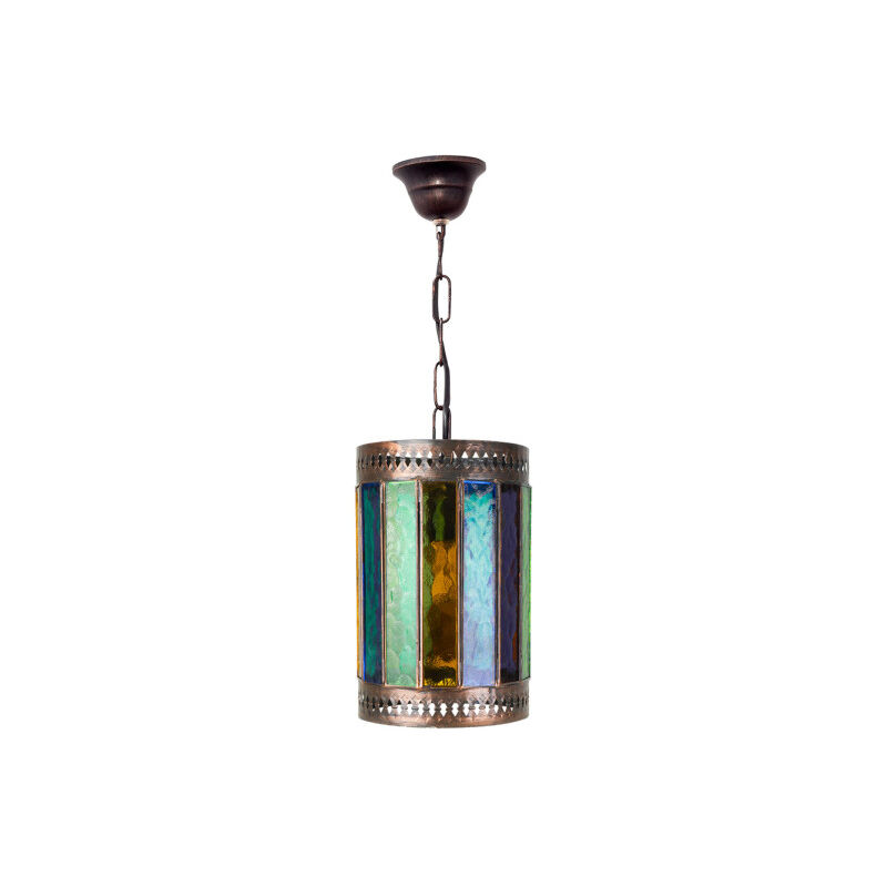 foto del prodotto akunadecor casablanca lampada a sospensione artigianale 1xe27 marrone colori regx18d de