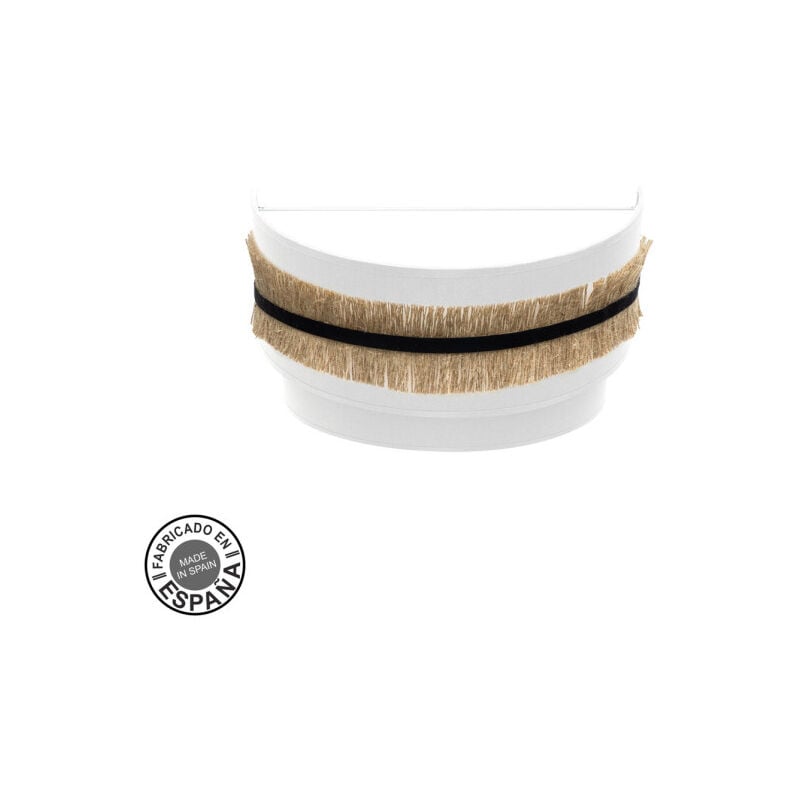 foto del prodotto akunadecor lampada da parete modello angola con paralume bianco