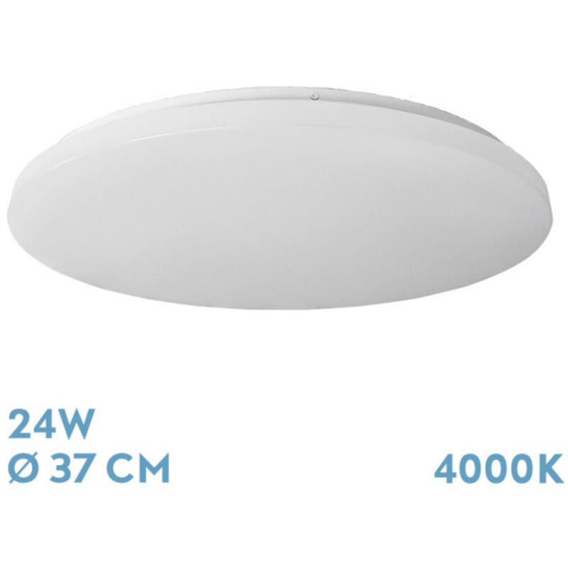 foto del prodotto akunadecor lampada da soffitto led neutro modello tadeo bianco rotondo