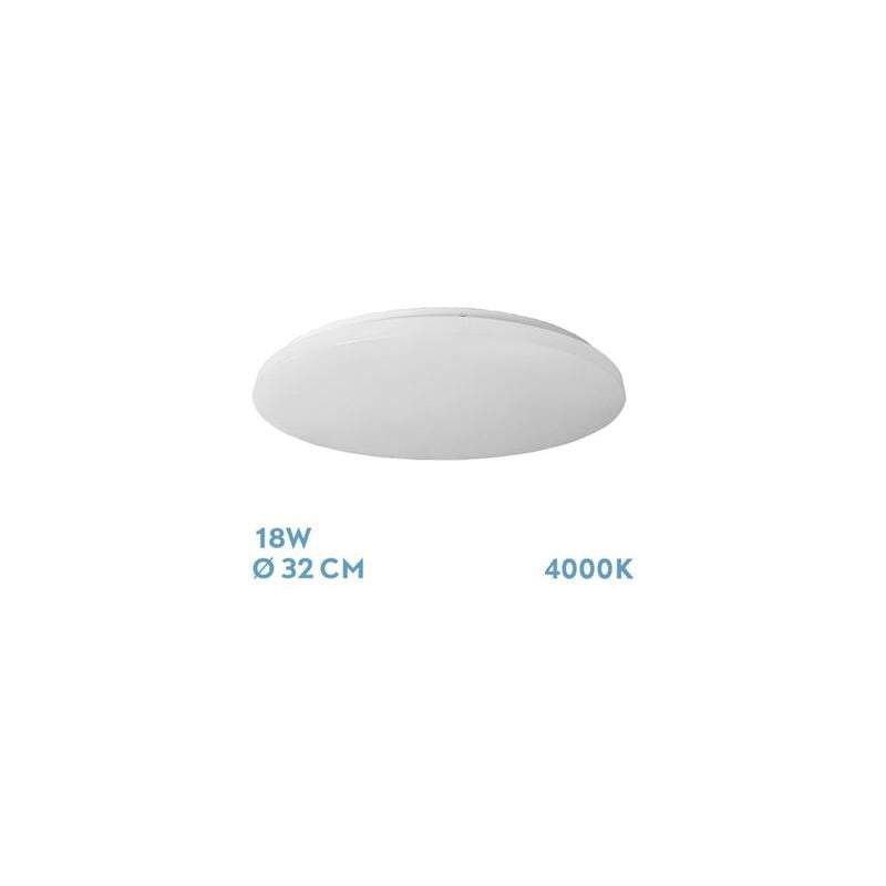 foto del prodotto akunadecor plafone led luce neutra modello thaddeus bianco 18w