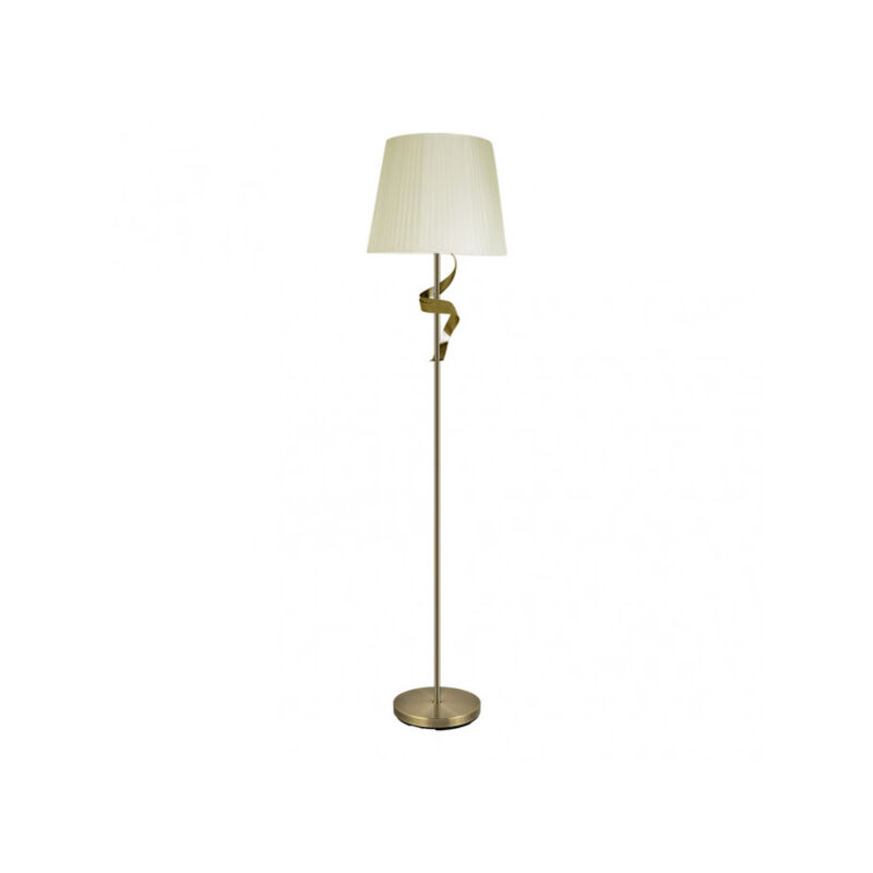 foto del prodotto akunadecor supporto per lampada da tavolo in pelle baeza con paralume beige
