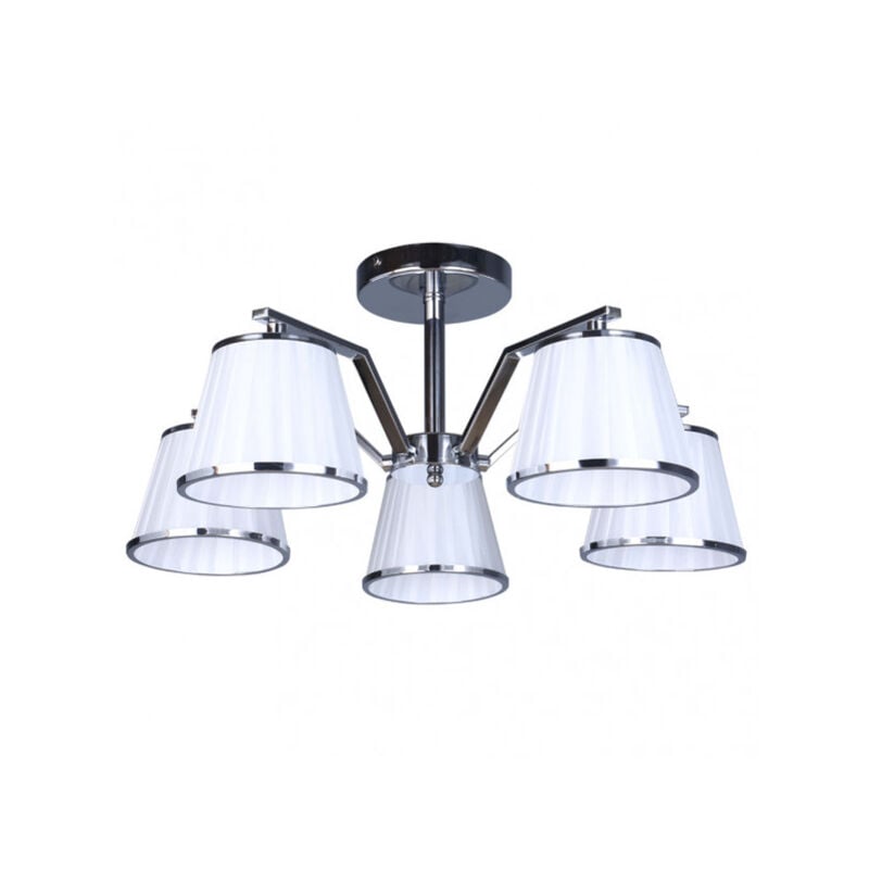 foto del prodotto akunadecor - trebol lampada 5xe14 cromo pant.bianco 24x59x59cm