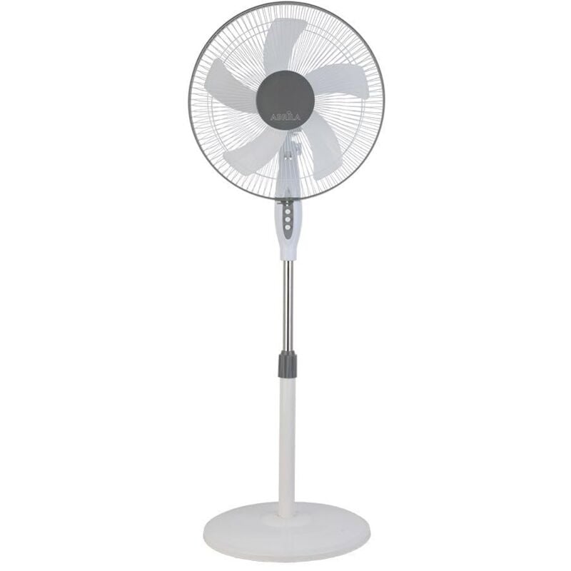 immagine 0 del prodotto akunadecor ventilatore da pavimento de belmonte modello bianco grigio 5 stadi regolabile fisso e rotante fabrilamp