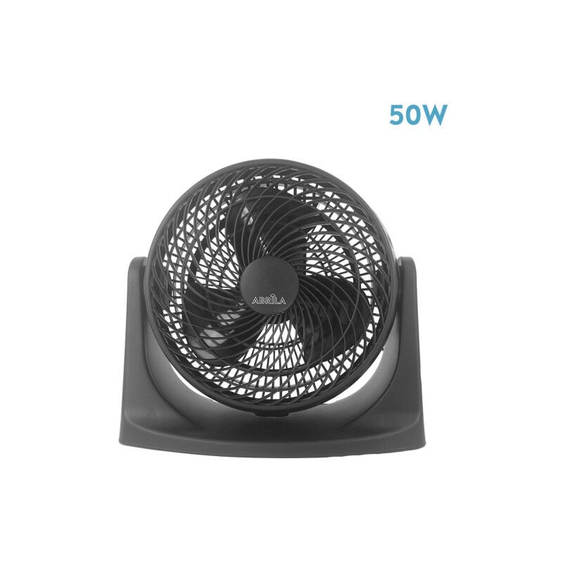 foto del prodotto akunadecor ventilatore da tavolo modello balboa finitura nera 50w 3aspas