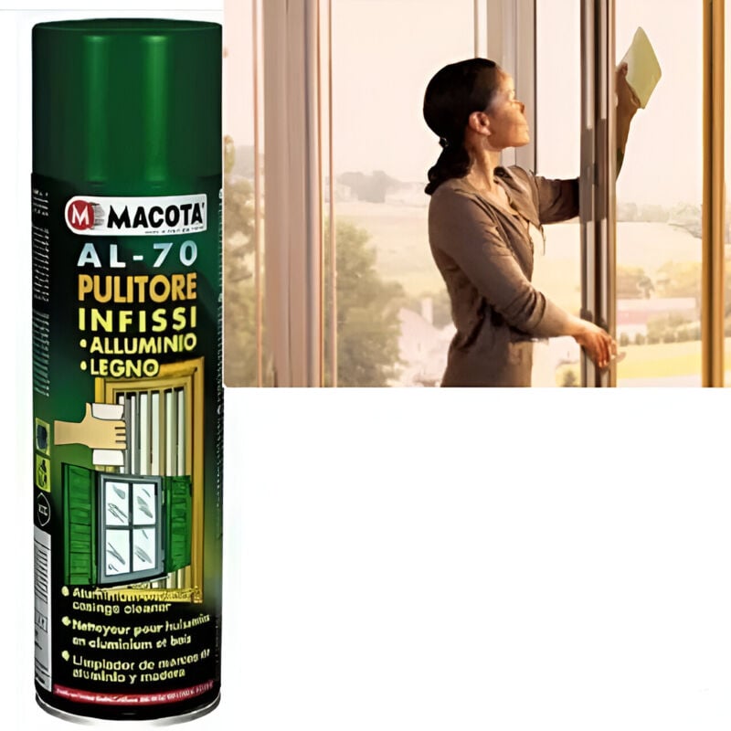 foto del prodotto al-70 pulitore per infissi e avvolgibili in alluminio legno pvc - macota