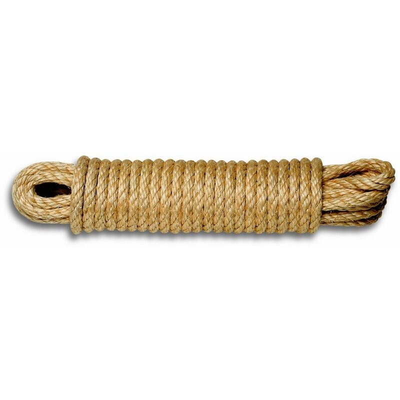 foto del prodotto al10 corda intrecciata in sisal 610 kg diametro 10 mm lunghezza 10 m chapuis