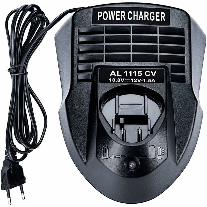 foto del prodotto al1115cv alimentatore caricabatteria agli ioni di litio 10,8 v 12 v 1,5 a per trapano avvitatore bosch li ion bc430 bc330, 2 607 336 996 bat411