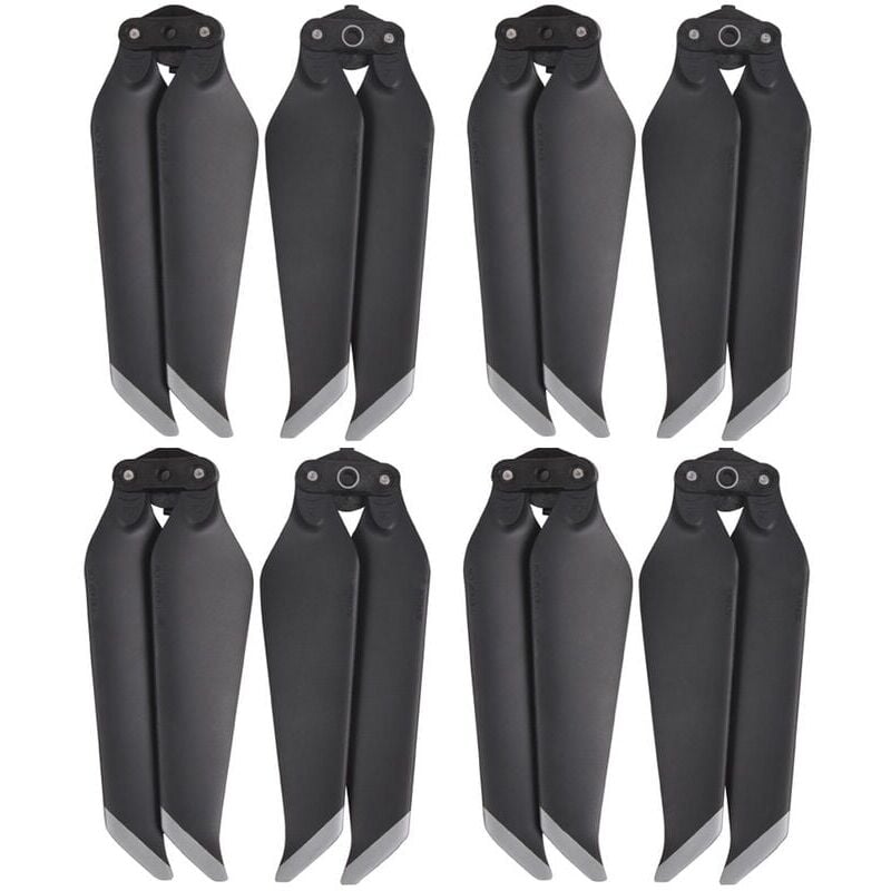 foto del prodotto ala dell elica drone 8743f ala dell elica accessori per la riduzione del rumore a sgancio rapido 1 pz bordo grigio 4 paia