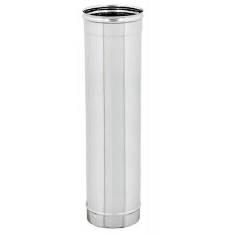 foto del prodotto ala tubo per stufe in acciaio inox 50 cm 0,5 mt 12 cm 120 mm per canna fumaria stufa camino