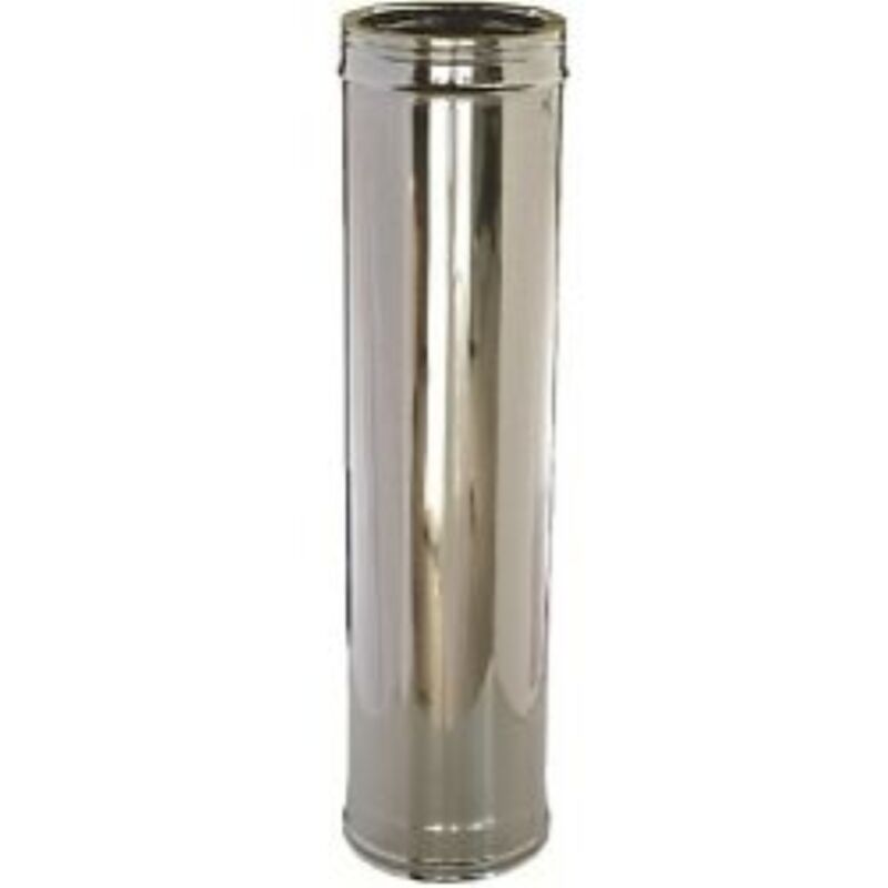 foto del prodotto ala tubo per stufe in acciaio inox 50 cm 0,5 mt 18 cm 180 mm canna fumaria