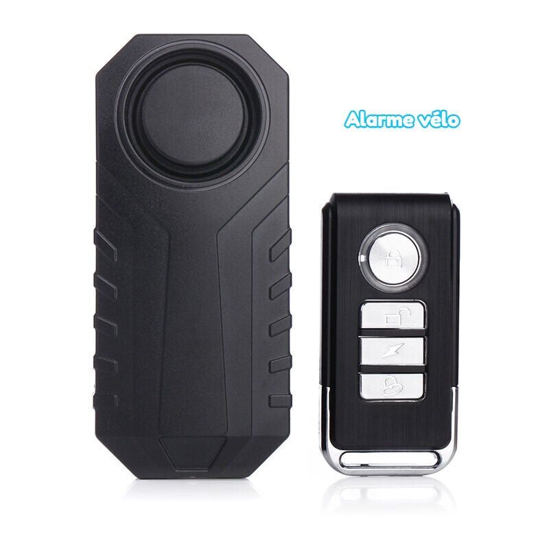 foto del prodotto alarme antivol v lo, alarme trottinette moto alarme scooter vibration sans fil pour v lo, quad, moto,trottinette, sac, bagage avec t l commande
