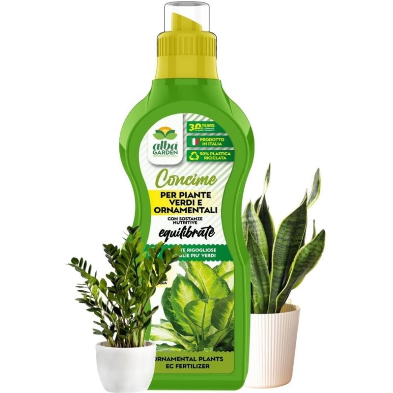 foto del prodotto albagarden concime naturale biologico, per tutte le piante verdi liquido concentrato universale equilibrato e nutriente x 1 kg
