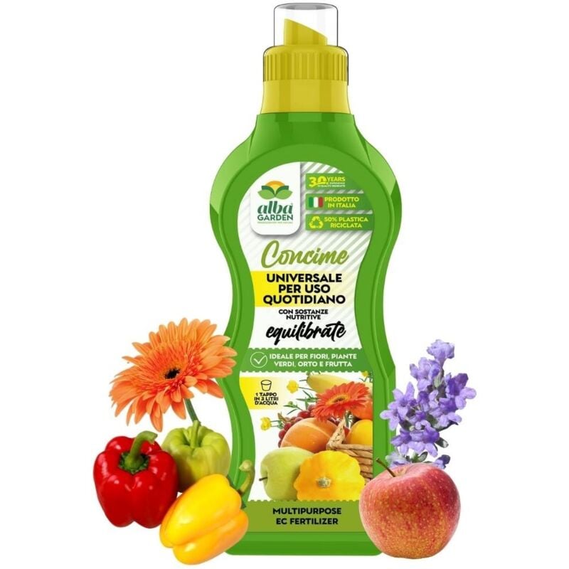 foto del prodotto albagarden concime naturale biologico, universale liquido concentrato fertilizzante per tutte le piante universale con minerali x 1 kg
