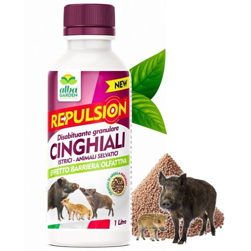 foto del prodotto albagarden disabituante repellente cinghiali granulare barriera olfattiva naturale per allontanare animali selvatici molesti x 1 lt