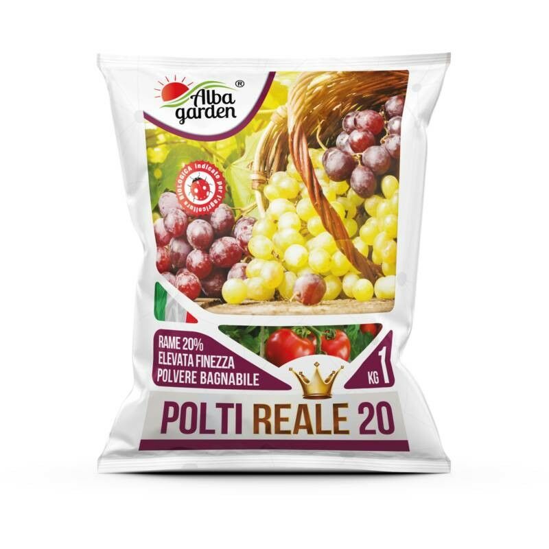 foto del prodotto albagarden fungicida per piante poltiglia 20 bio bordolese verderame vite olivo orto colture da frutto fragola x 1 kg