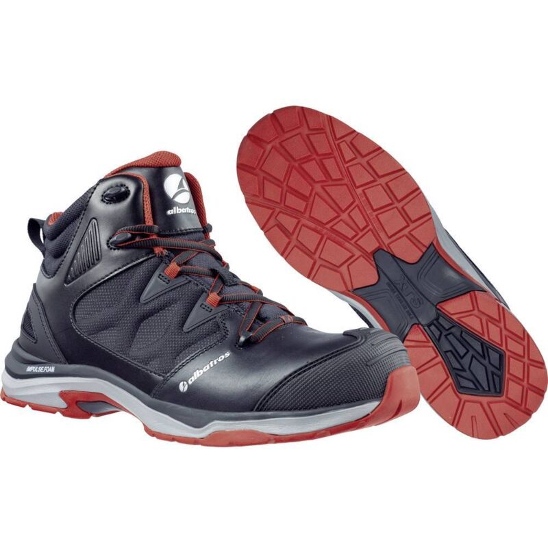 foto del prodotto albatros ultratrail black mid 636200 45 esd stivali di sicurezza s3 taglia delle scarpe eu 45 nero, rosso 1 pz.