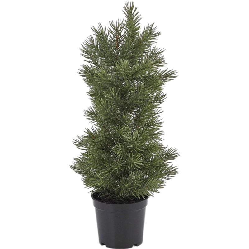 foto del prodotto alberello di natale pino con vaso con punte, decorazione in plastica 53 cm