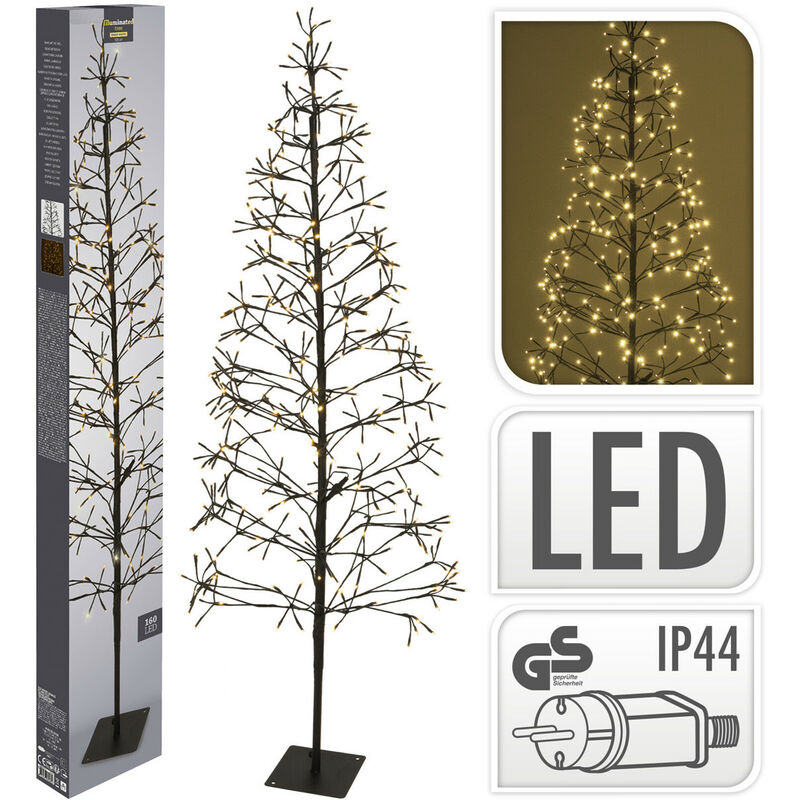 foto del prodotto albero 120 led altezza 120 cm ip44 luce calda