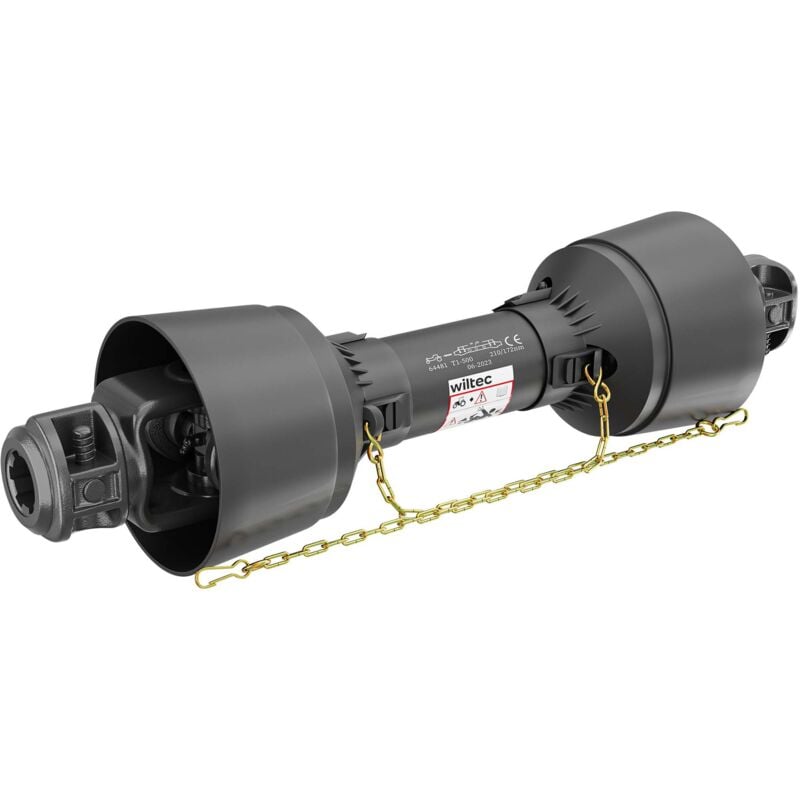 foto del prodotto albero cardanico t1 giunto cardanico 500mm 210nm 540rpm cardano 18kw 25cv 2x 1 3 8 6 denti