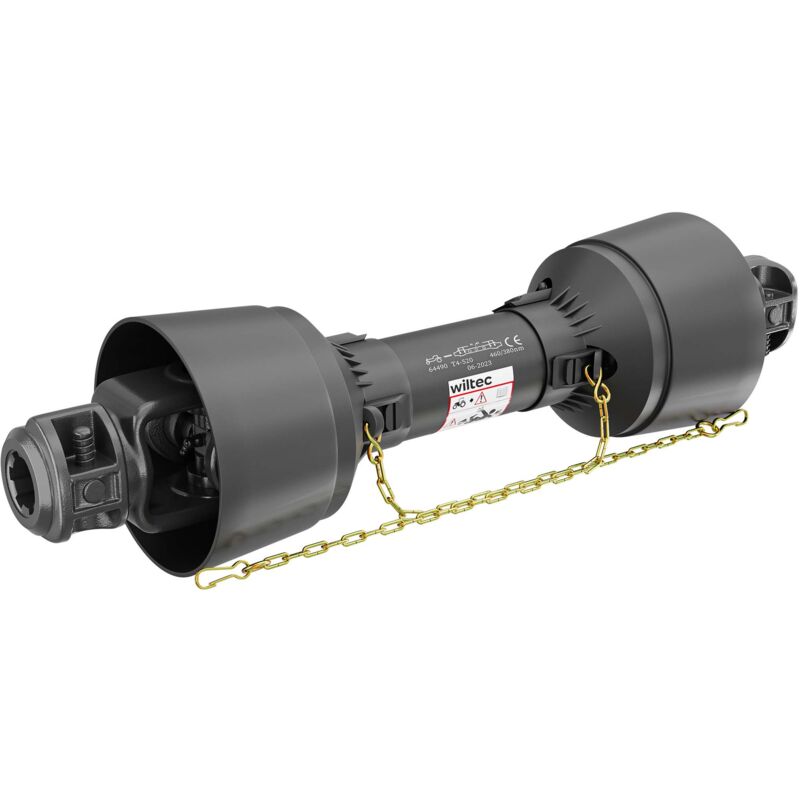 foto del prodotto albero cardanico t4 giunto cardanico 520mm 460nm 540rpm cardano 40kw 55cv 2x 1 3 8 6 denti