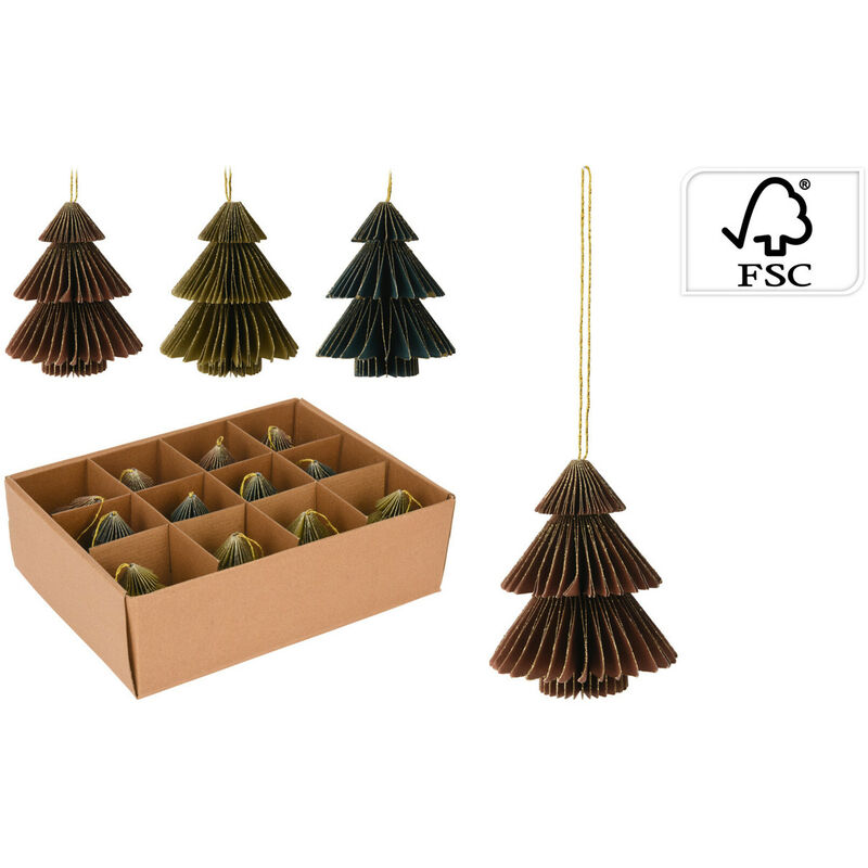 immagine 0 del prodotto albero carta dimensione cm.8 assortito 3 colori 1 pezzo, invio casuale 