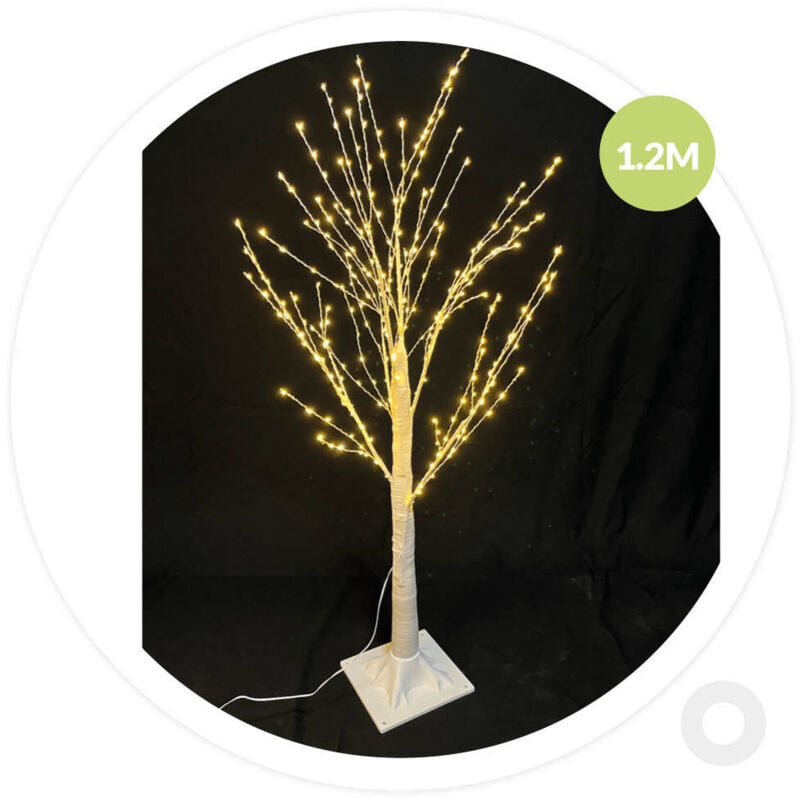 foto del prodotto albero decorativo a led sirka 1,2m bianco