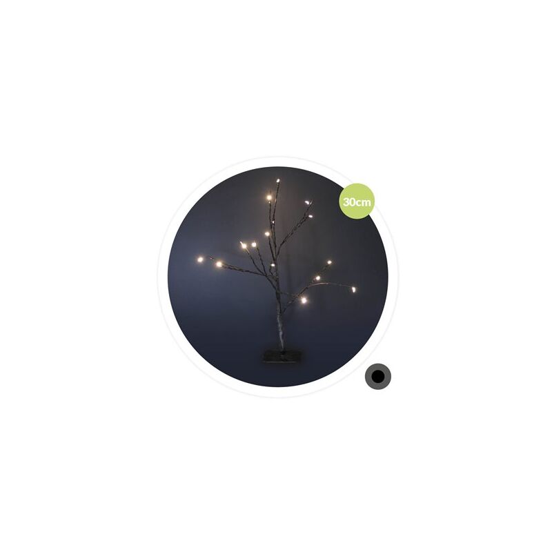 foto del prodotto albero decorativo cumia led 30 cm 2xaa nero