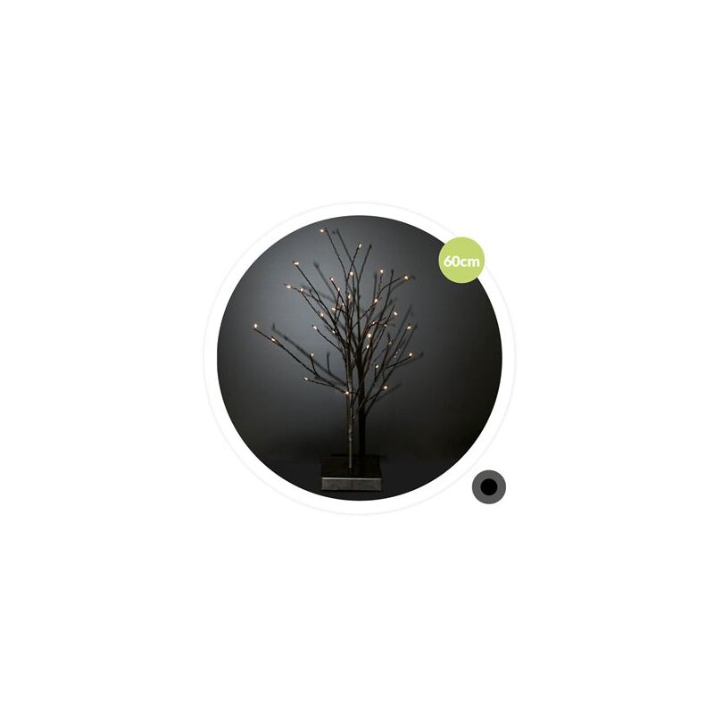 foto del prodotto albero decorativo cumia led 60 cm 3xaa nero