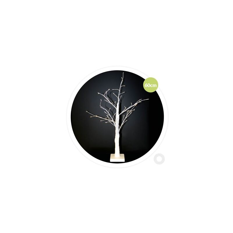 foto del prodotto albero decorativo cumia led 60cm 3xaa bianco
