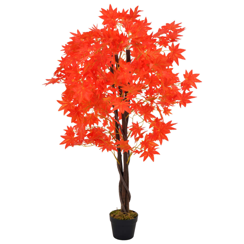 foto del prodotto albero di acero artificiale con vaso rosso 120 cm cod mxl 62774