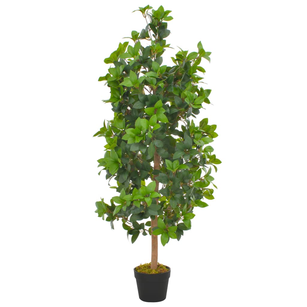 foto del prodotto albero di alloro artificiale con vaso verde 120 cm cod mxl 61056