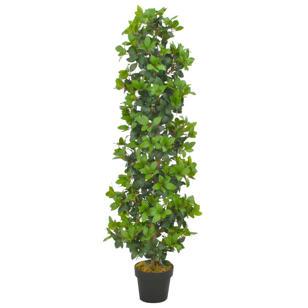 foto del prodotto albero di alloro artificiale con vaso verde 150 cm vidaxl