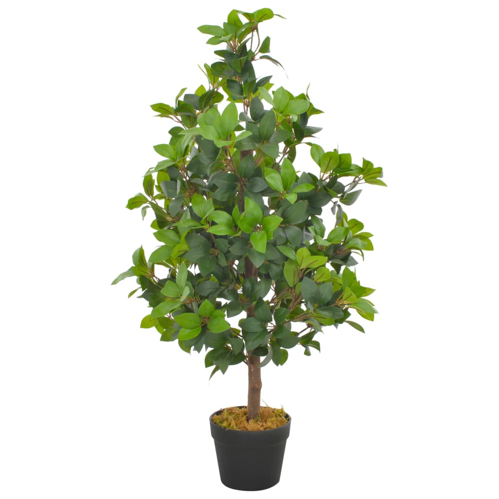 foto del prodotto albero di alloro artificiale con vaso verde 90 cm cod mxl 60754