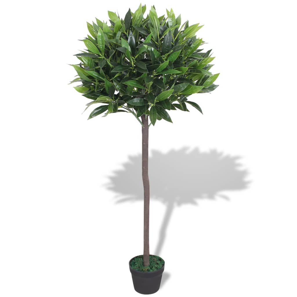 foto del prodotto albero di alloro pianta artificiale con vaso 125 cm verde vidaxl