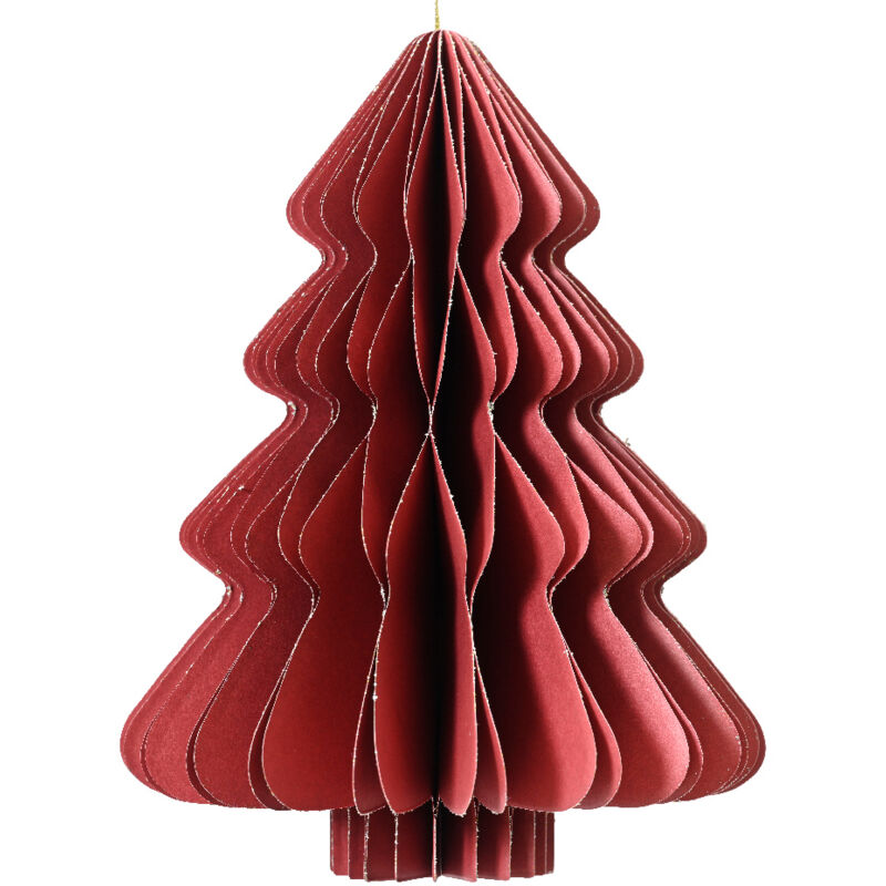 foto del prodotto albero di carta champagne 30x40cm rosso