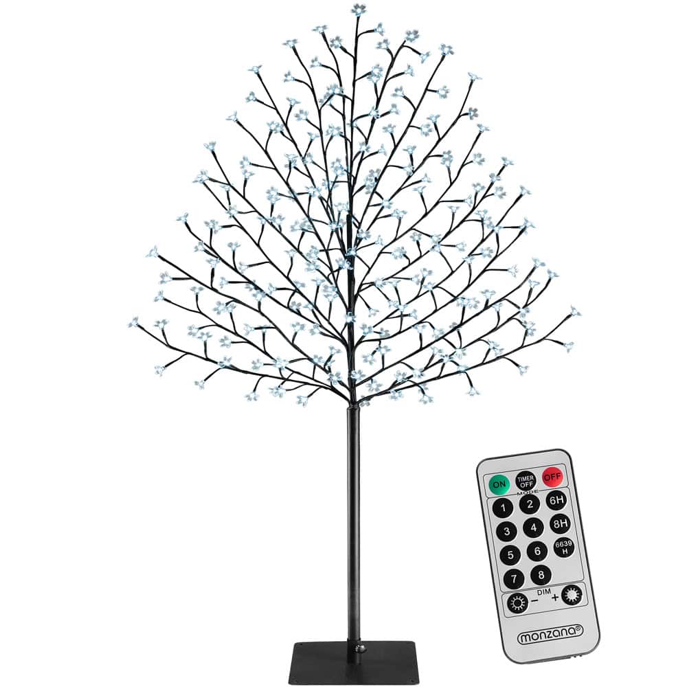 foto del prodotto albero di ciliegio in fiore a led blu 220 led 220cm
