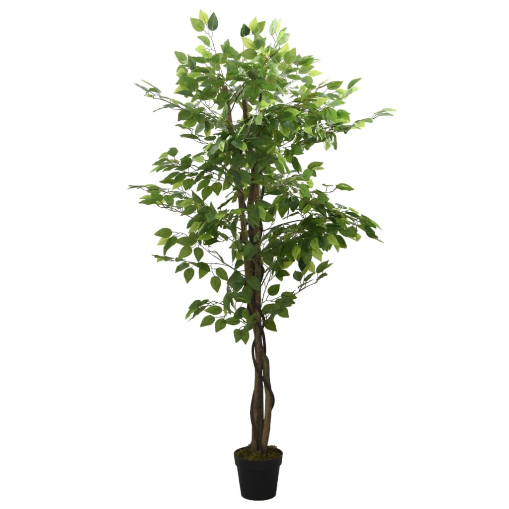 foto del prodotto albero di ficus artificiale 378 foglie 80 cm verdecod mxl 83549