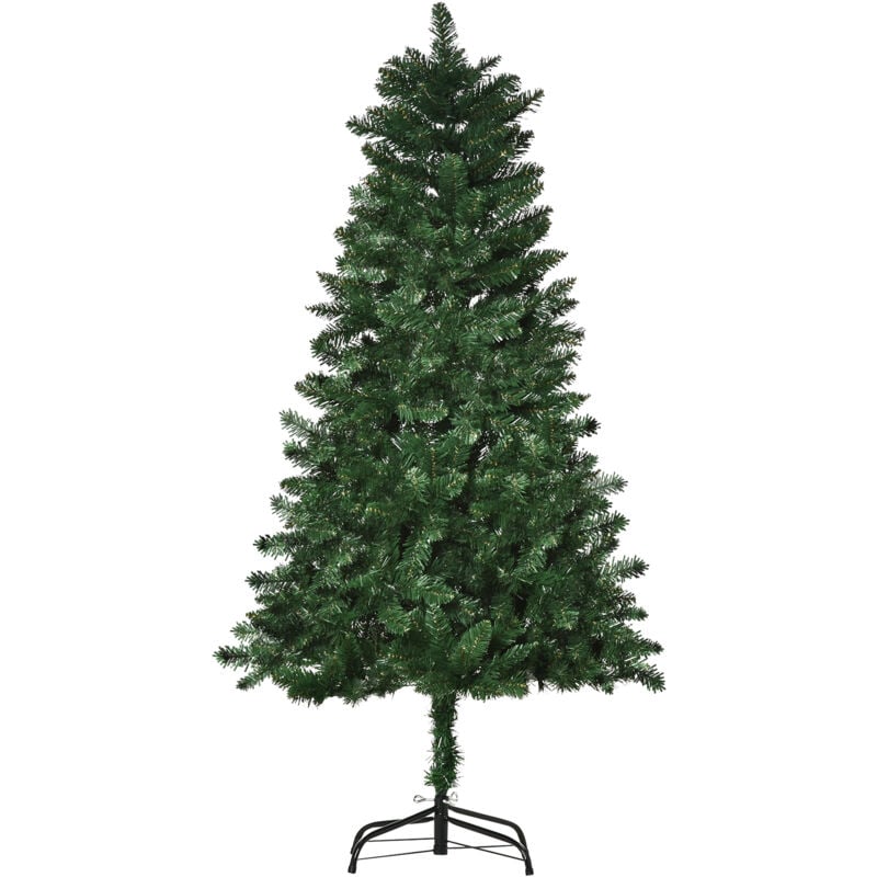 foto del prodotto albero di natale 150cm artificiale in pvc base rimovibile 454 rami homcom