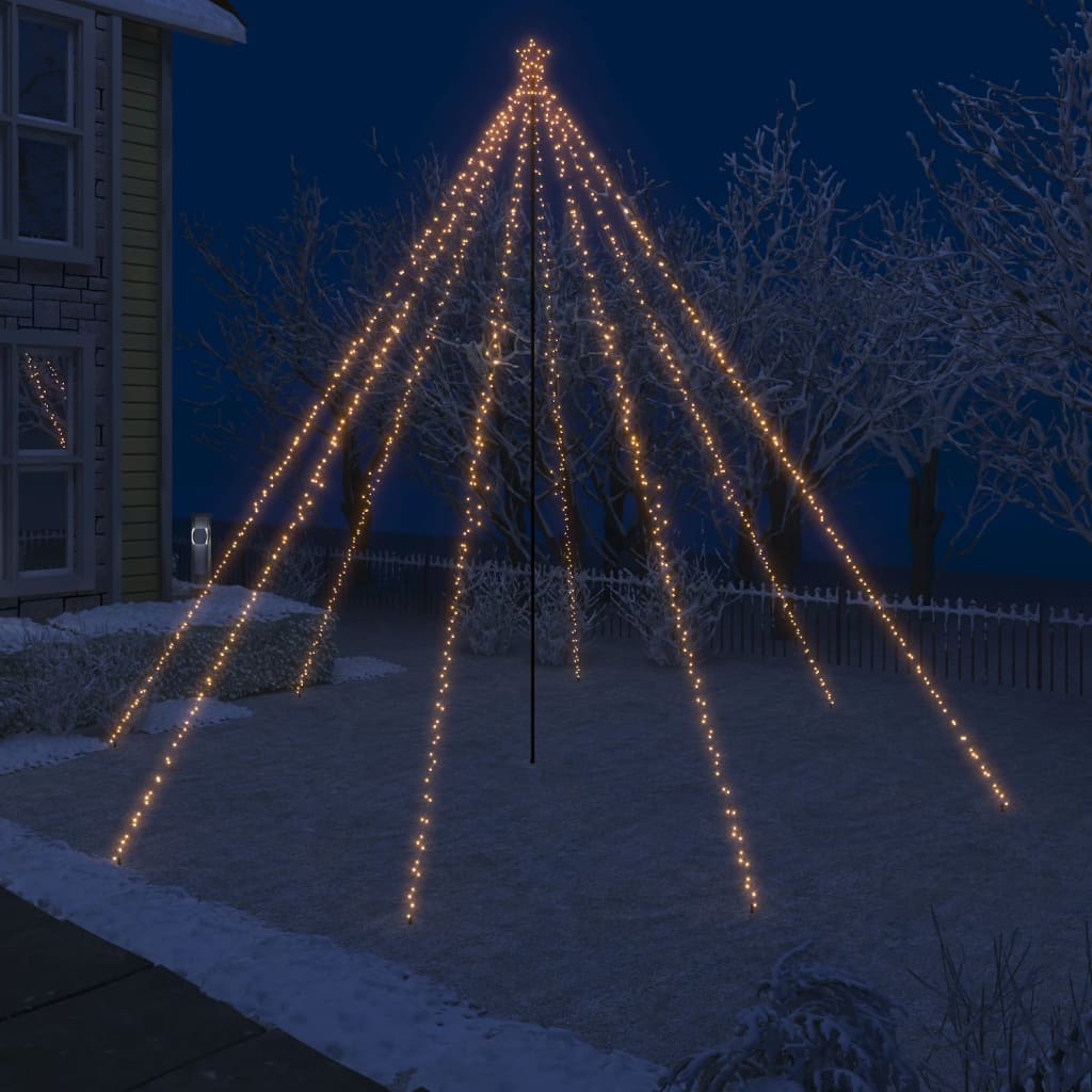 foto del prodotto albero di natale a cascata luci led interni esterni 800 led 5 m cod mxl 64005