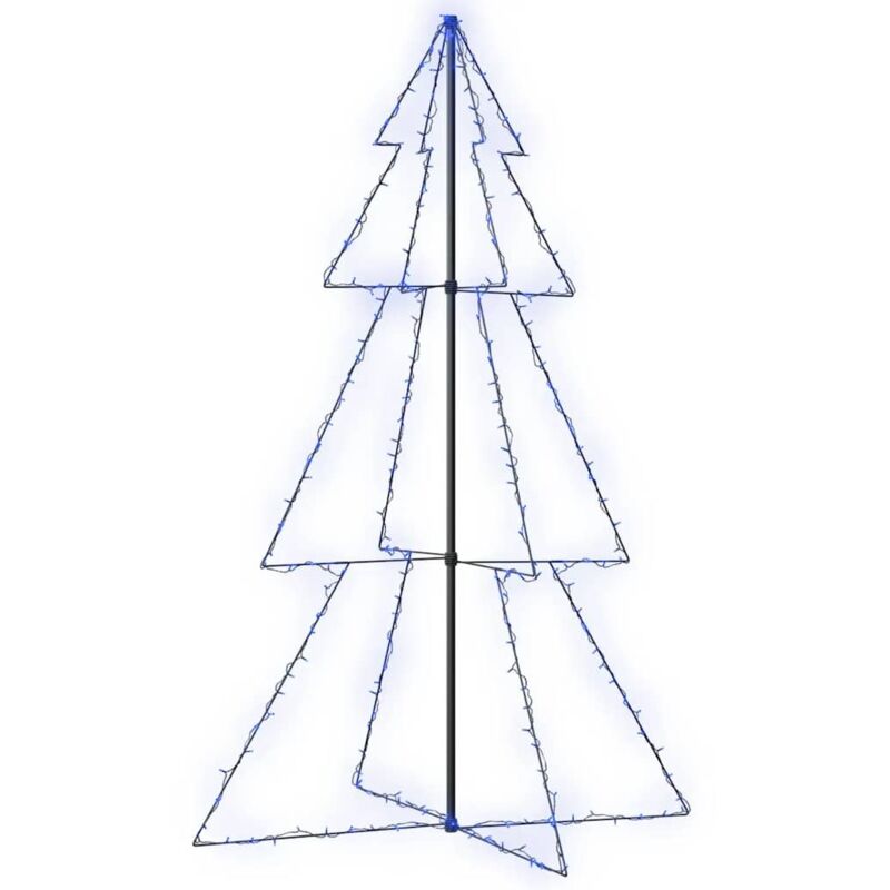 foto del prodotto albero di natale a cono 240 led per interni esterni 118x180 cm - vidaxl