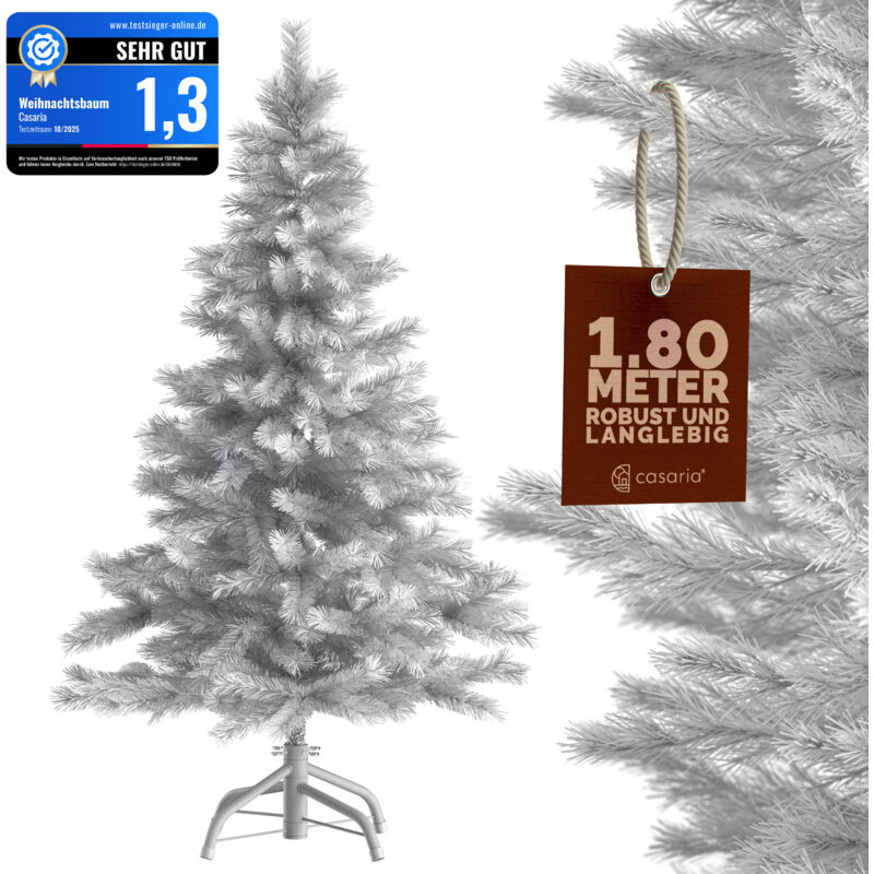 foto del prodotto albero di natale abete di natale pino artificiale 140 150 180 240 cm bianco 180cm