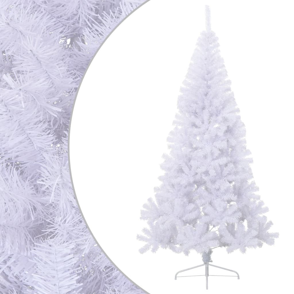 foto del prodotto albero di natale artificiale a met supporto bianco 210 cm pvc cod mxl 16224
