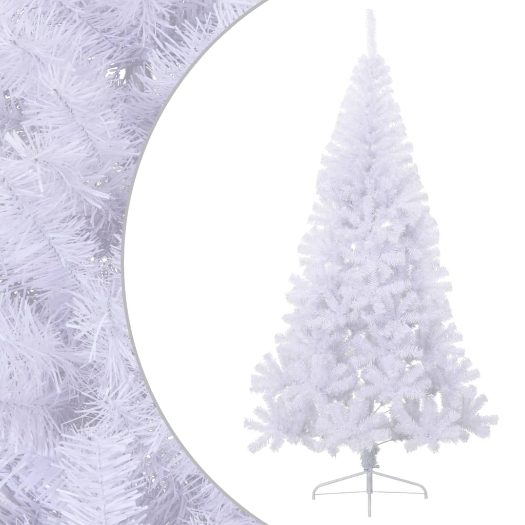 foto del prodotto albero di natale artificiale a met supporto bianco 240 cm pvc