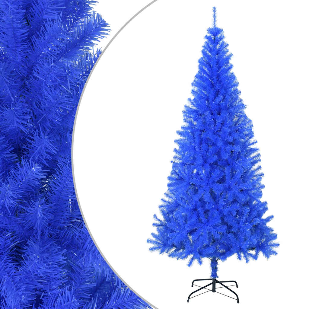foto del prodotto albero di natale artificiale con supporto blu 180 cm pvc cod mxl 16590
