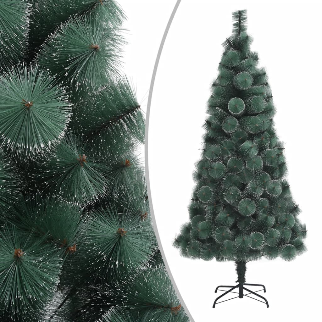 foto del prodotto albero di natale artificiale con supporto verde 150 cm pet