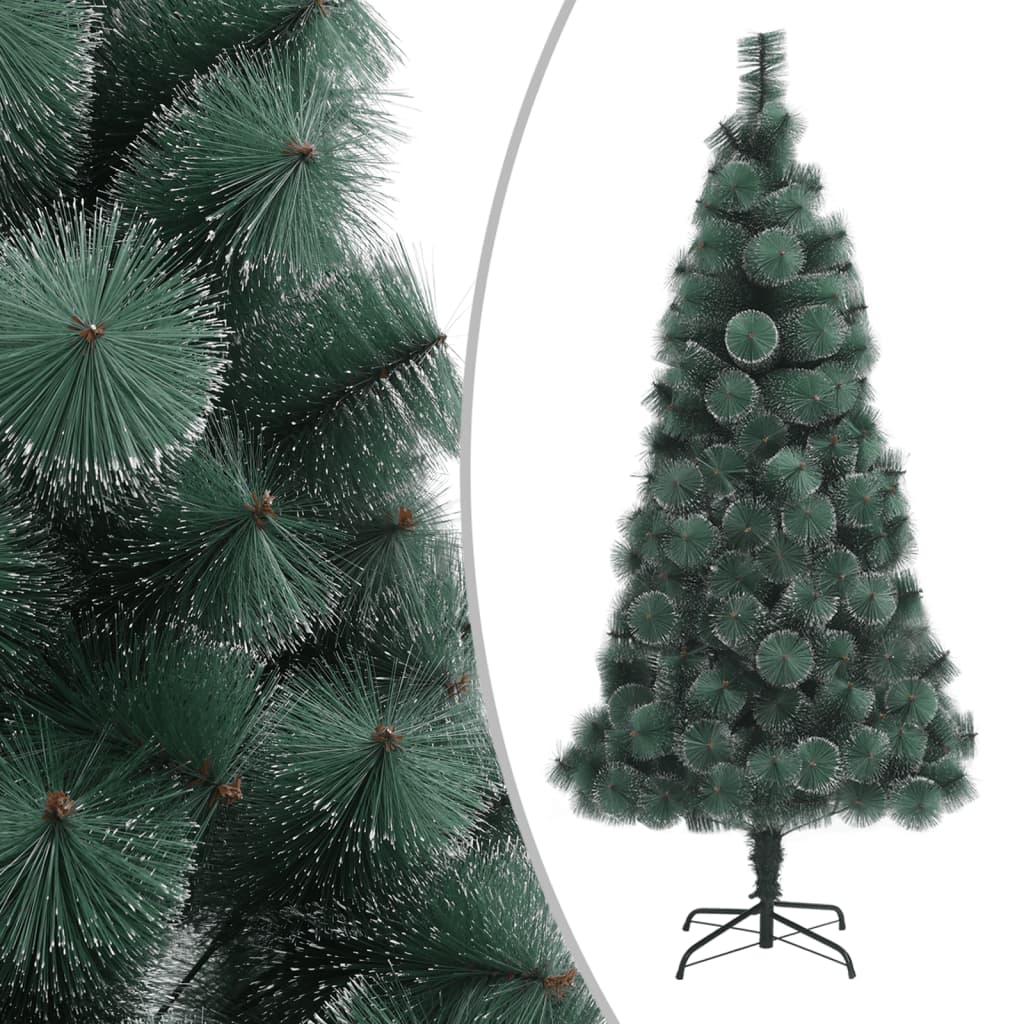 foto del prodotto albero di natale artificiale con supporto verde 180 cm pet